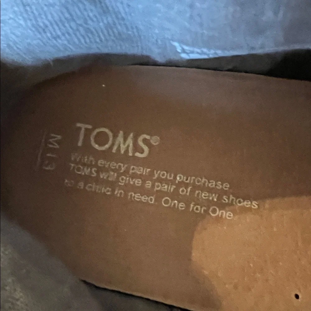 Toms Black Canvas Men's Shoes